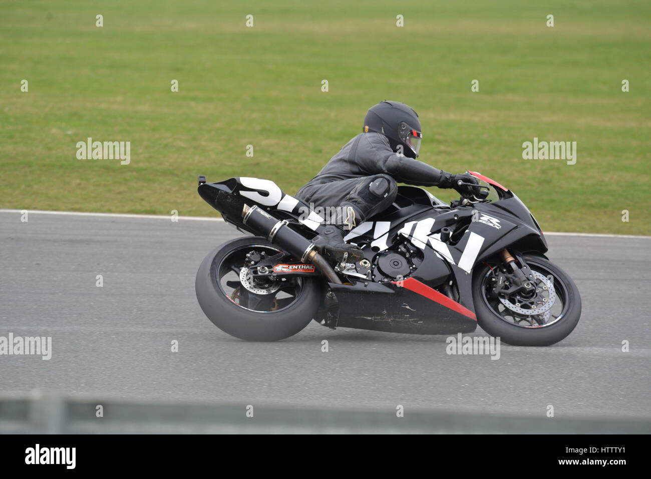 Motorrad trackday Stockfoto