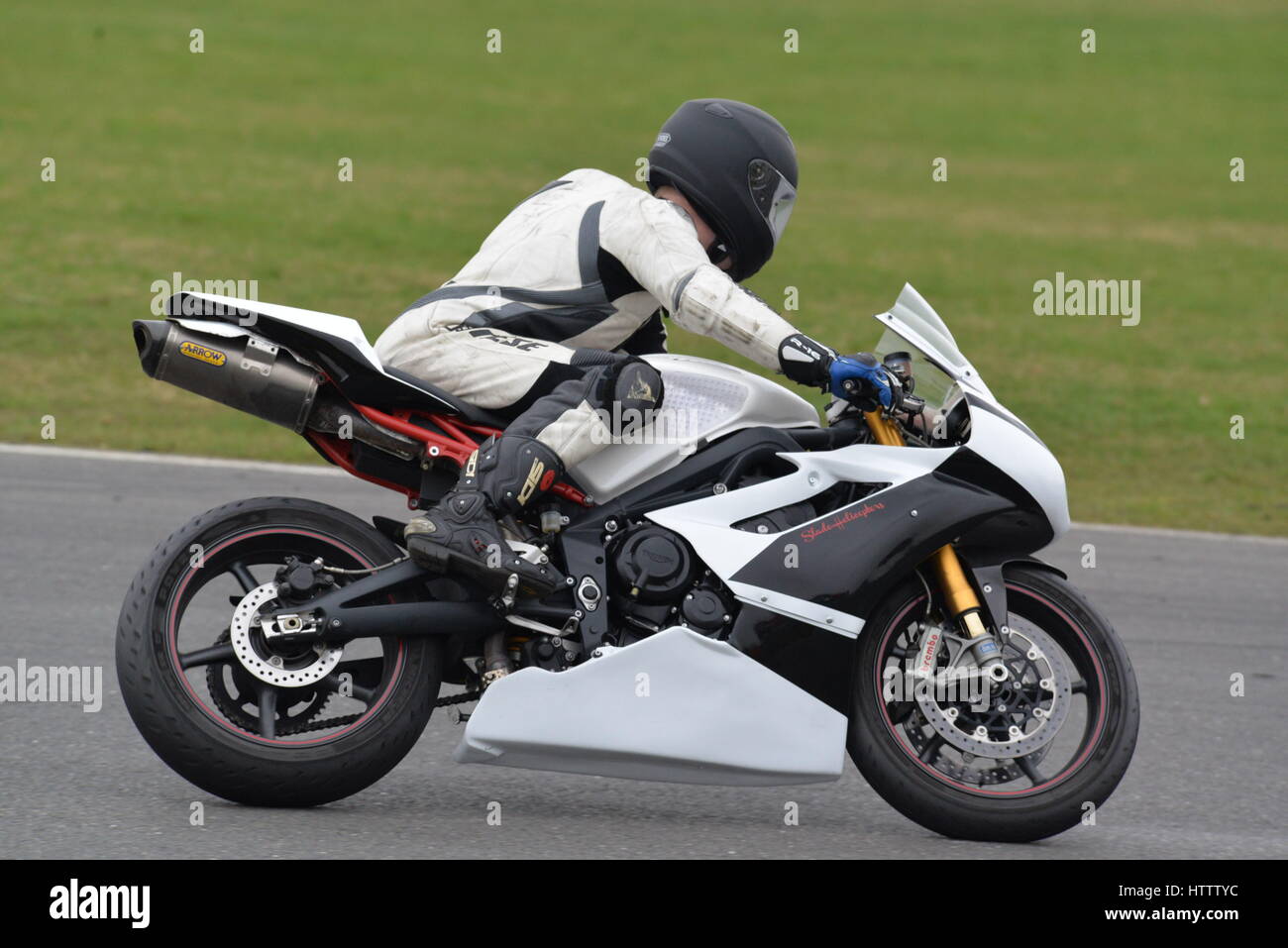 Motorrad trackday Stockfoto
