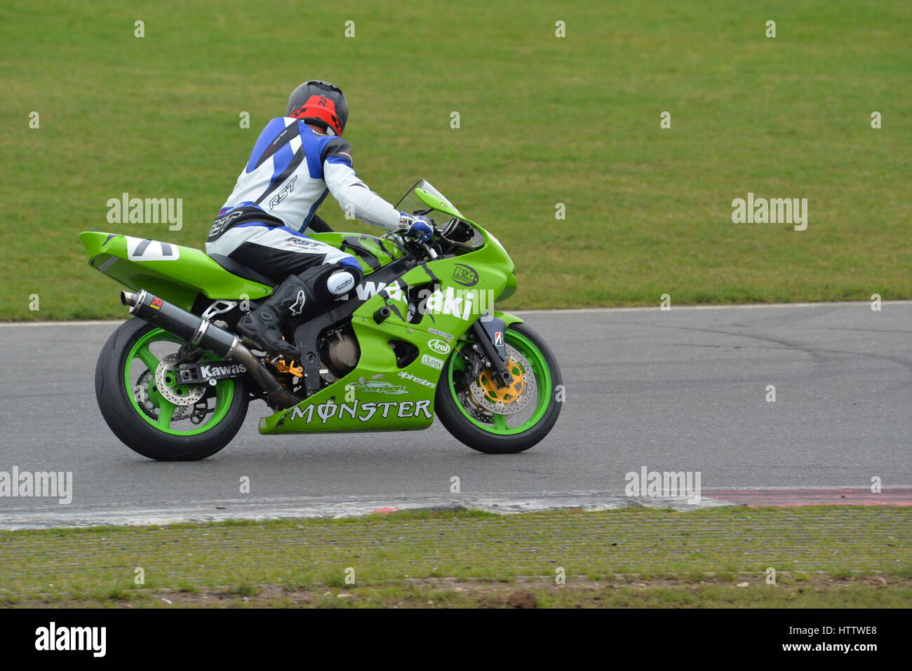 Motorrad Track Day Stockfoto