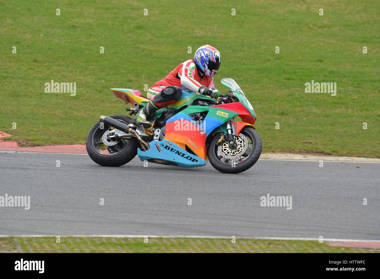 Motorrad Track Day Stockfoto