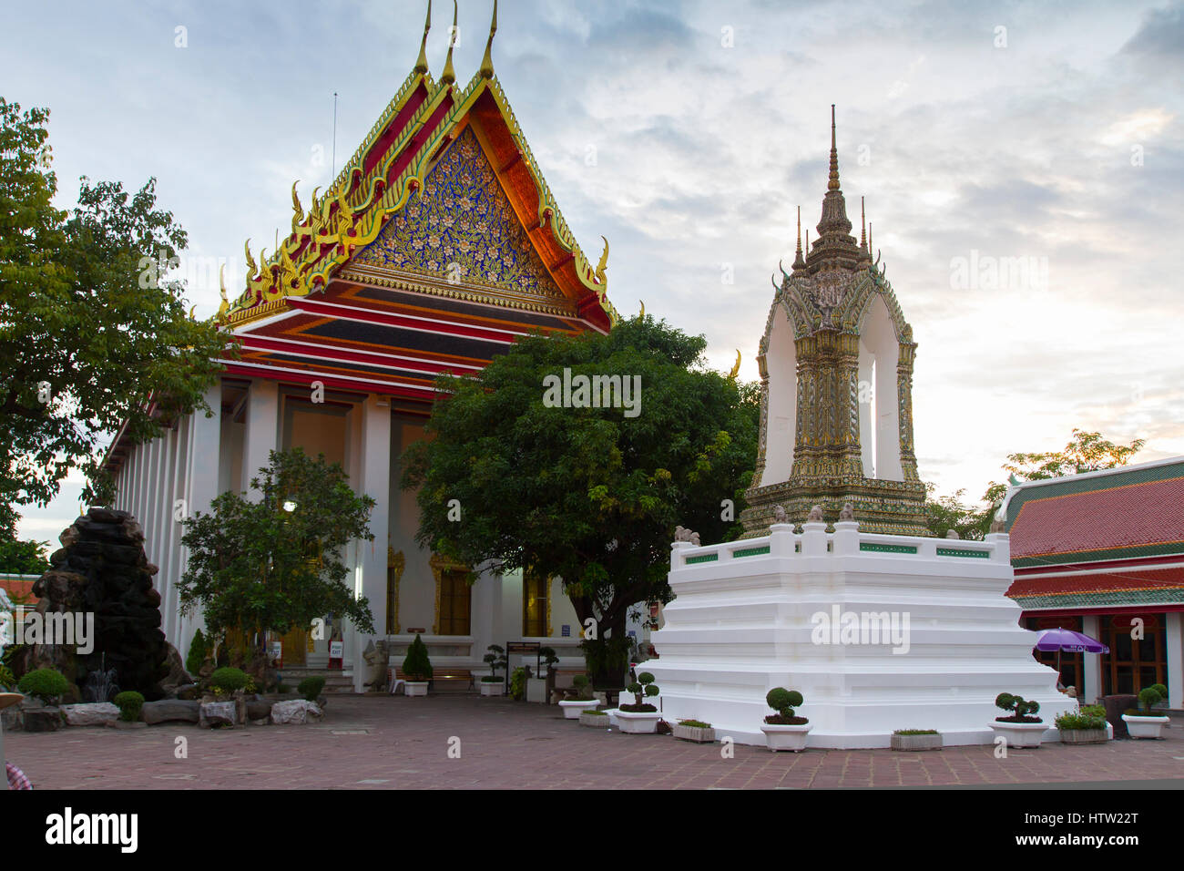 Wat Pho Tempel. Bangkok, Thailand. Stockfoto