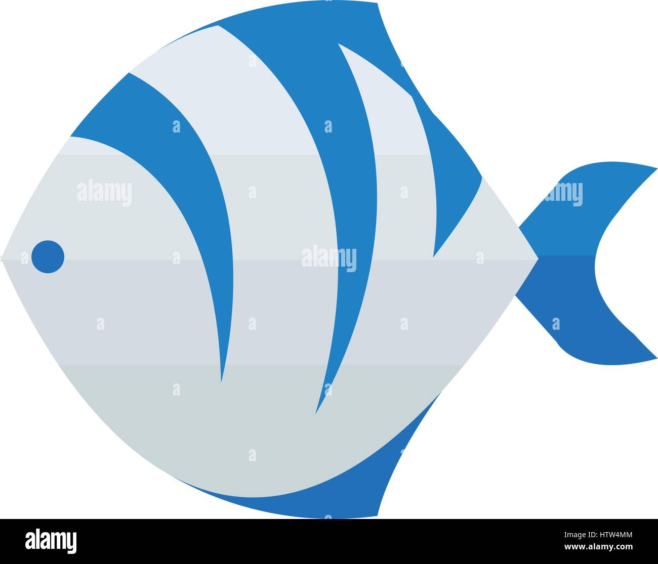 Tiger Fisch Vector Cartoon Stock Vektor