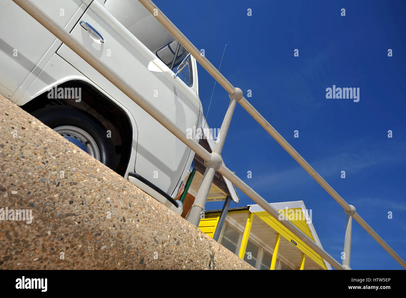 1972 Erker VW Campingbus Stockfoto