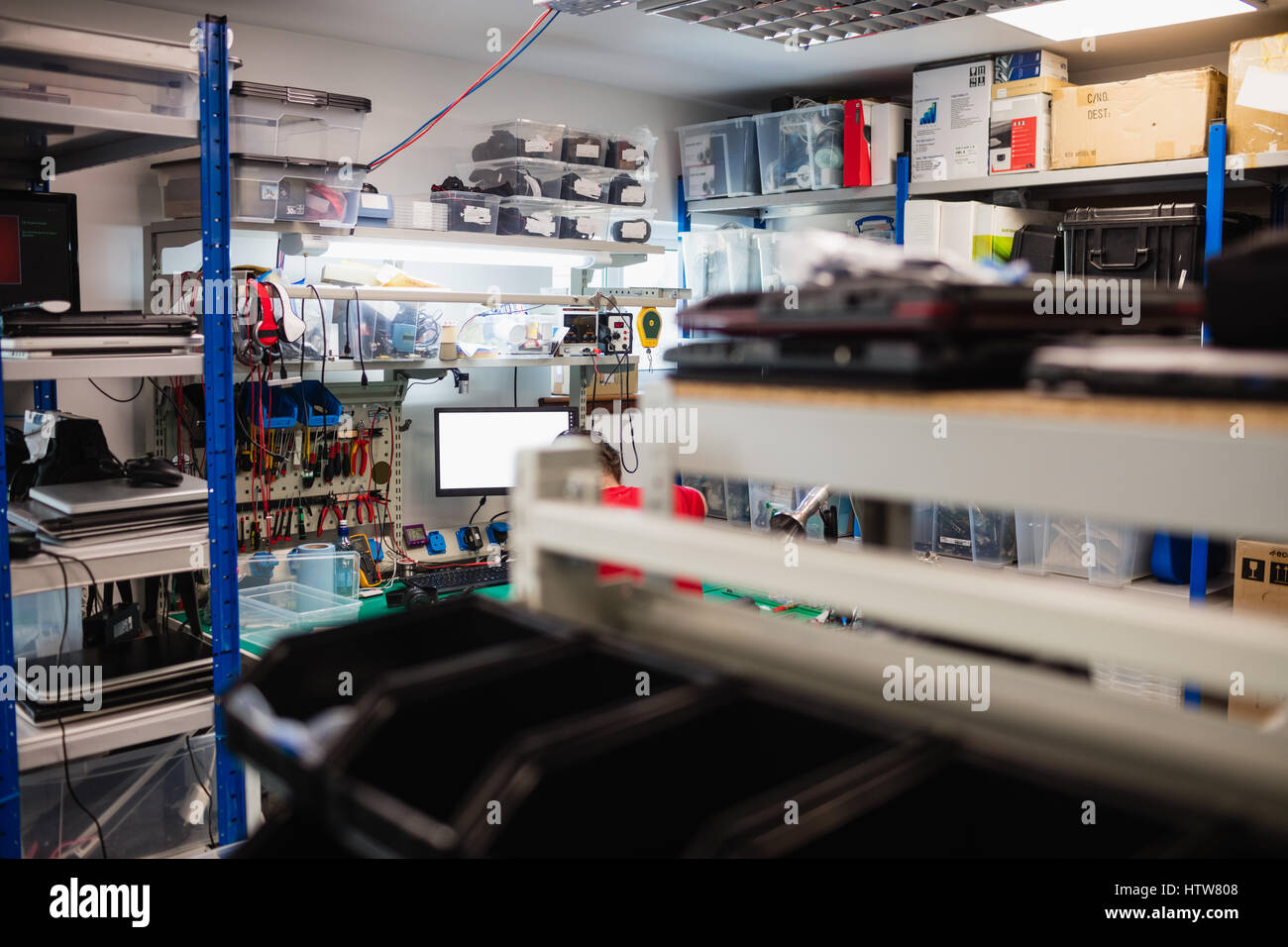 Elektronischer Servicecenter Stockfoto