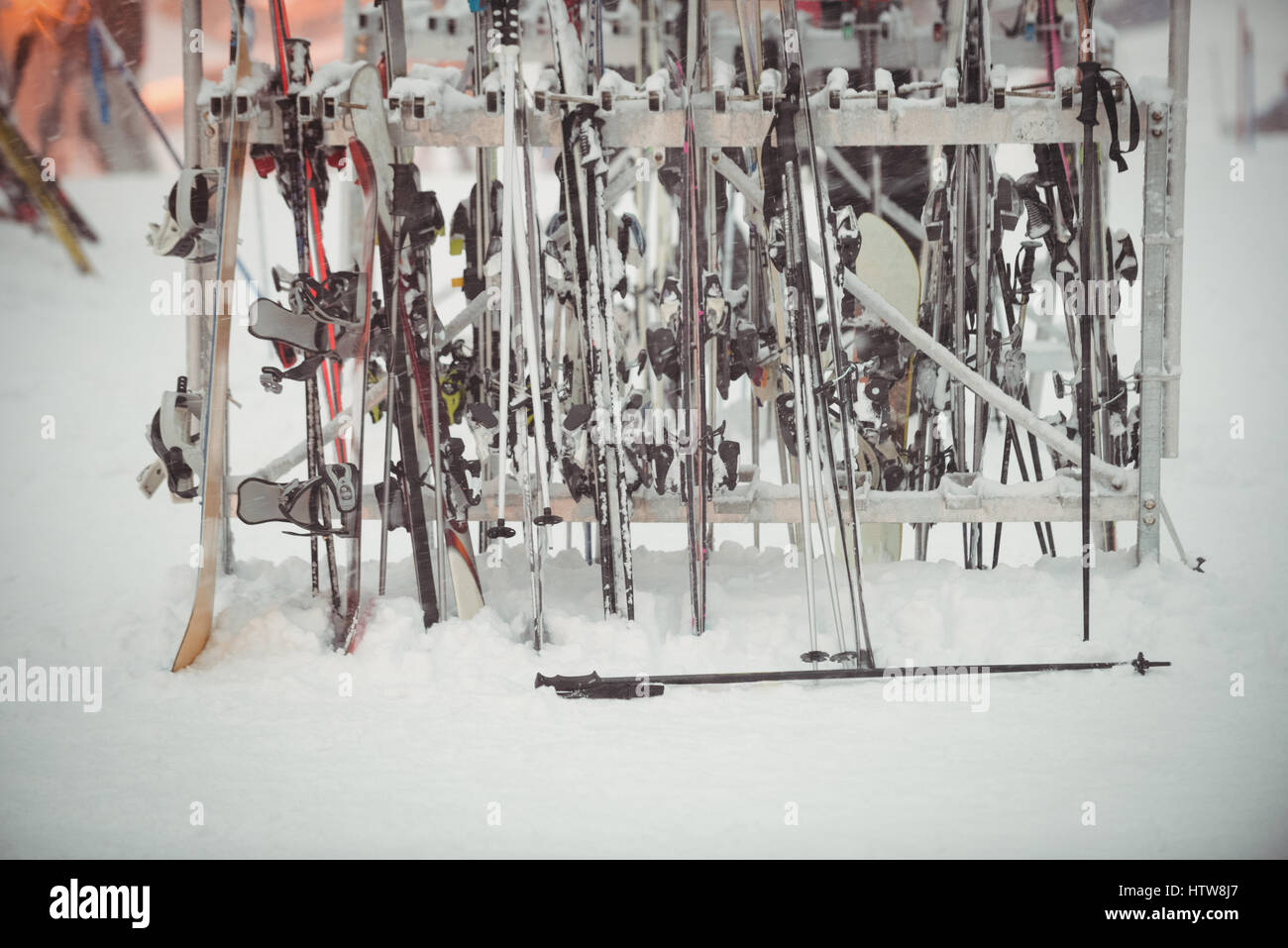Ski-Ausrüstung Stockfoto