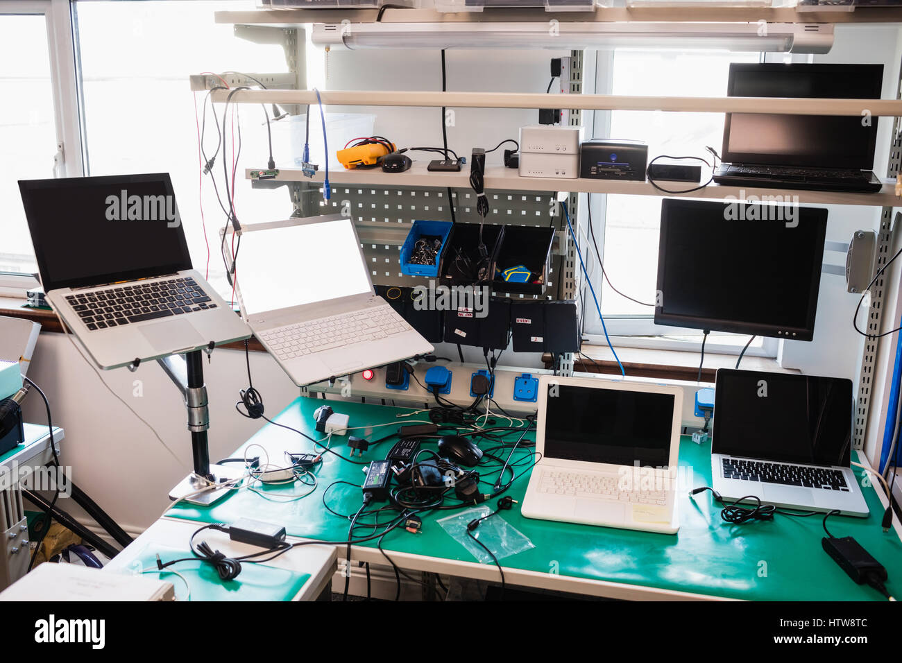 Elektronischer Servicecenter Stockfoto