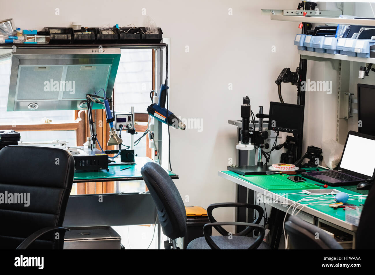 Elektronischer Servicecenter Stockfoto