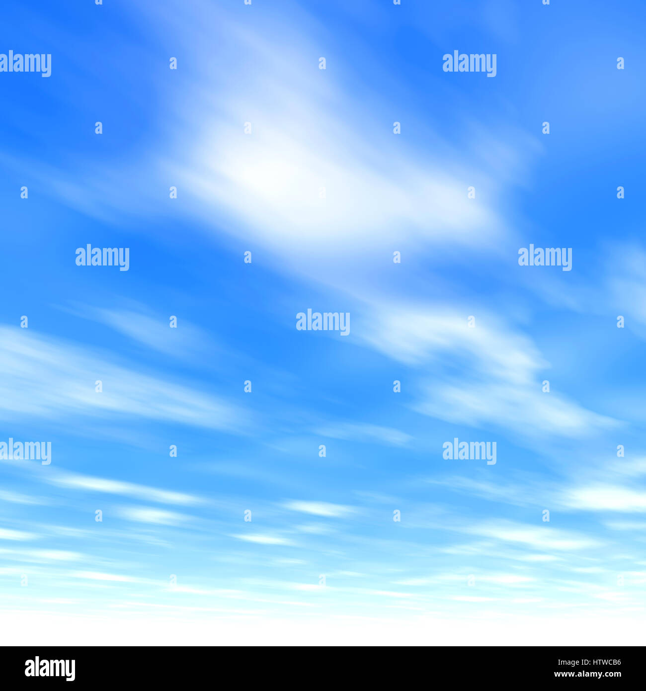 blauen Wolkenhimmel Stockfoto