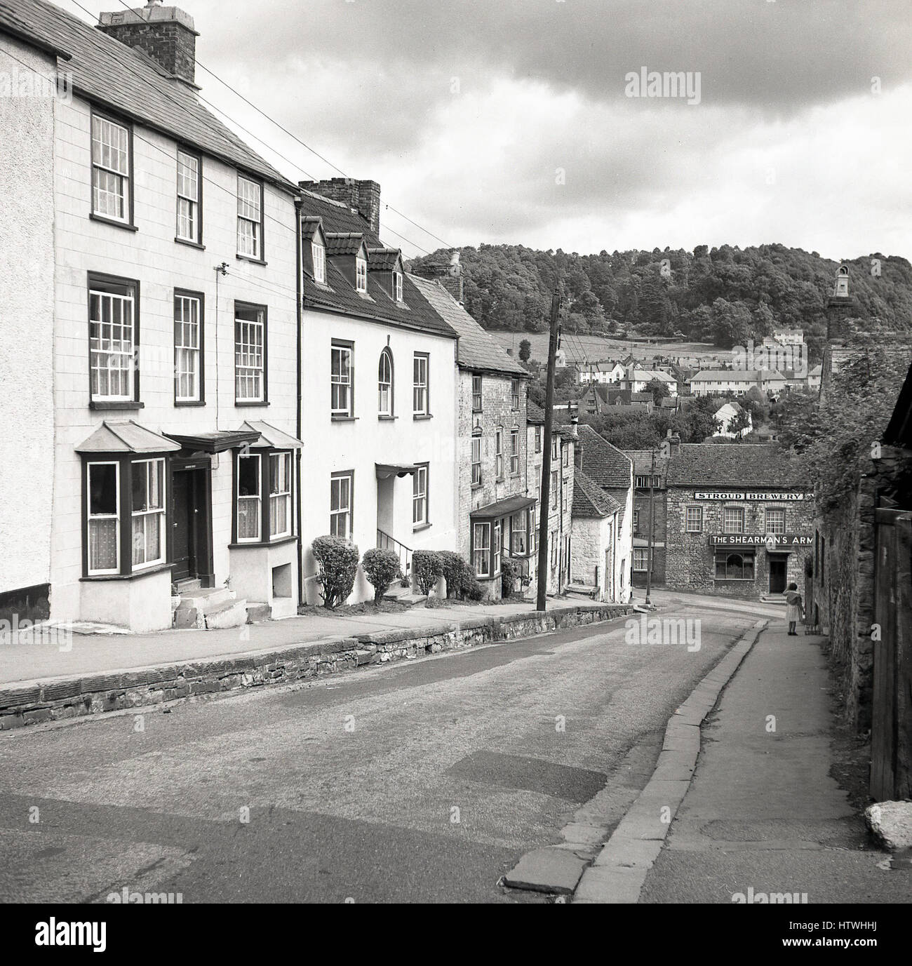 1940er Jahre, historisch, The Shearman Arme Wotton-unter-Kante, Stroud, Gloucestershire, Großbritannien Stockfoto