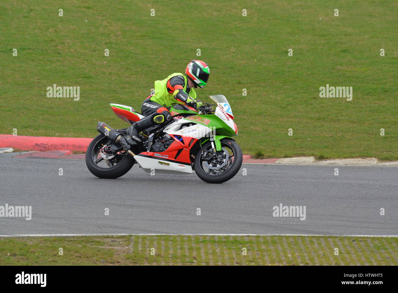 Keine Grenzen Motorrad Track Day Stockfoto