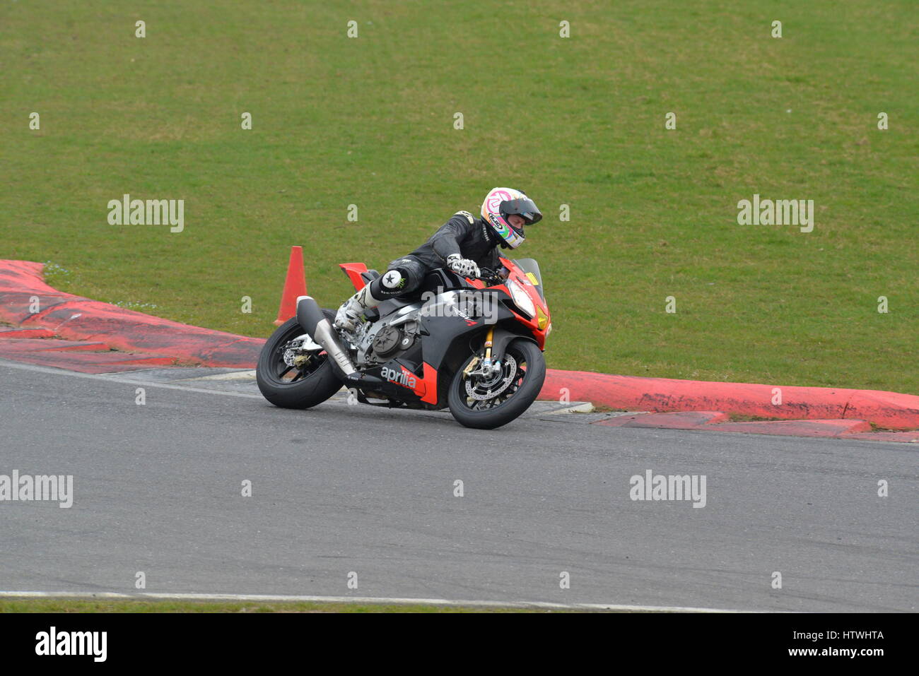 Keine Grenzen Motorrad Track Day Stockfoto