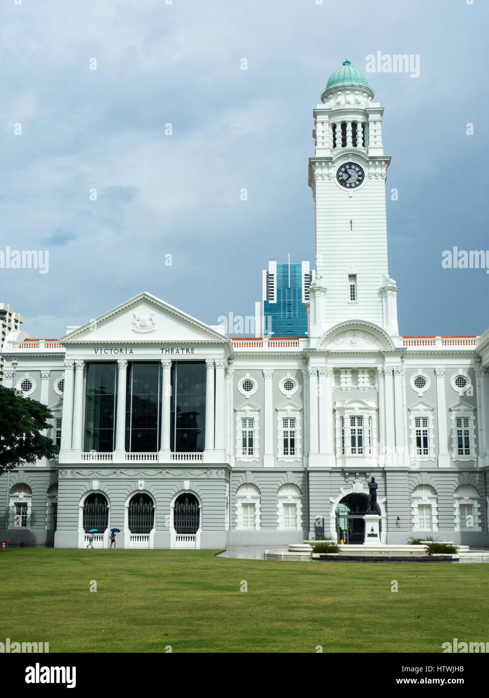 Victoria Theater und Konzerthalle, Singapur. Stockfoto