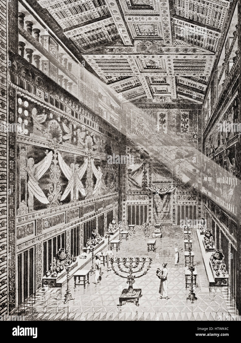 Interpretation des Künstlers das Allerheiligste im Tempel Salomos.  Hutchinson Geschichte der Nationen veröffentlichte 1915. Stockfoto