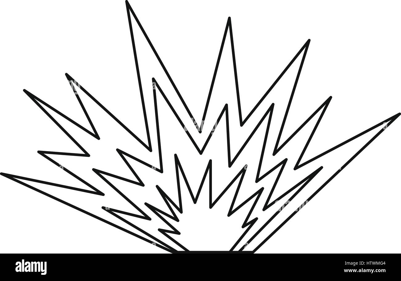 Spica-Symbol, Umriss-Stil Stock Vektor