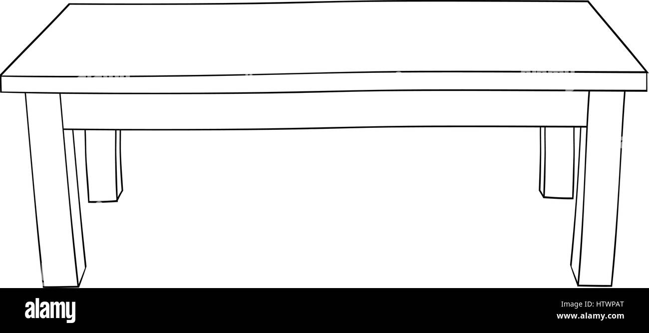 Illustration von isolierten Cartoon-Tabelle. Vektor EPS 8. Stock Vektor