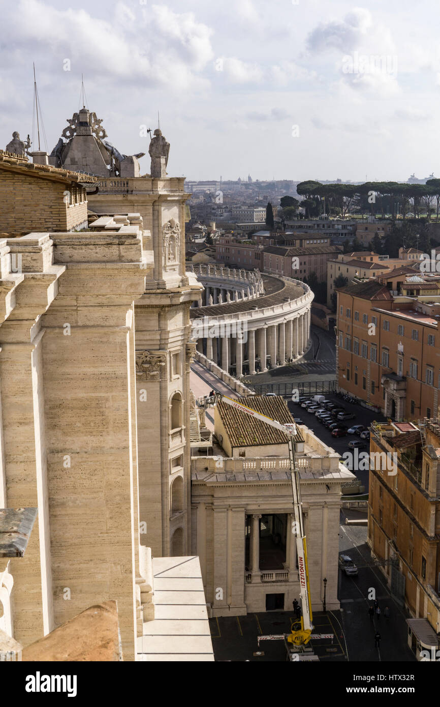 Stadt Rom aus dem Vatikan, Rom, Italien. Stockfoto