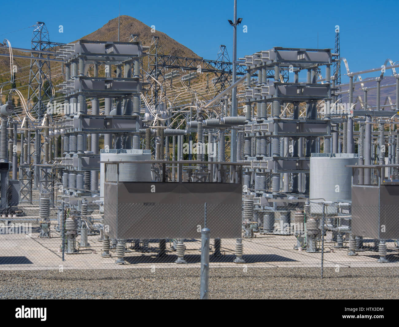 Kraftwerk Strom aus Wasserkraft. Stockfoto