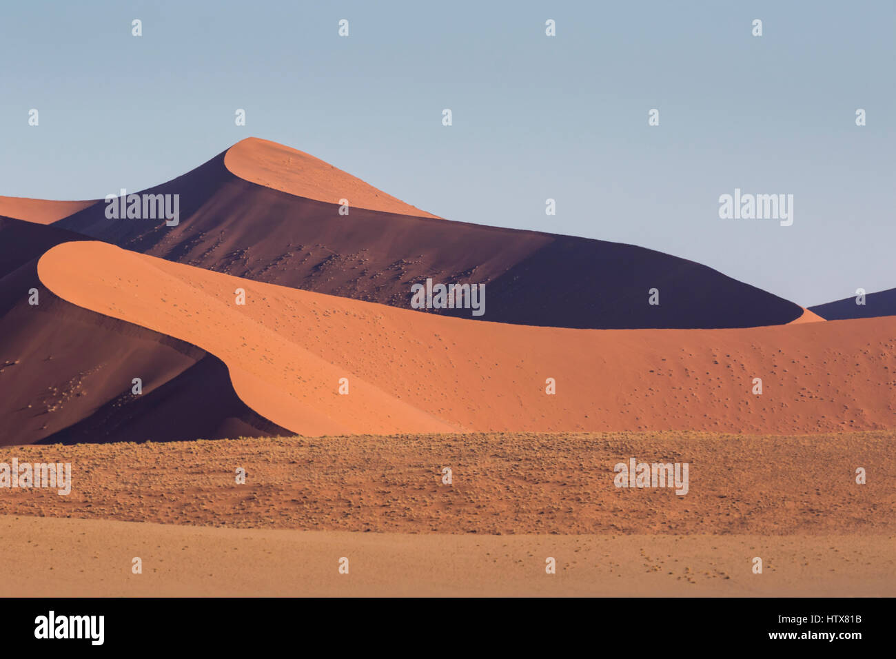 Ein Blick auf die Dünen der Namib-Naukluft-Nationalpark, Namibia. Stockfoto