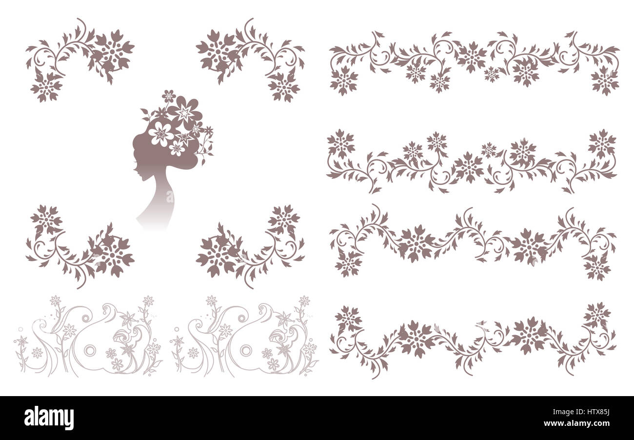 Romantische Sprache der Blumen 2 Stockfoto