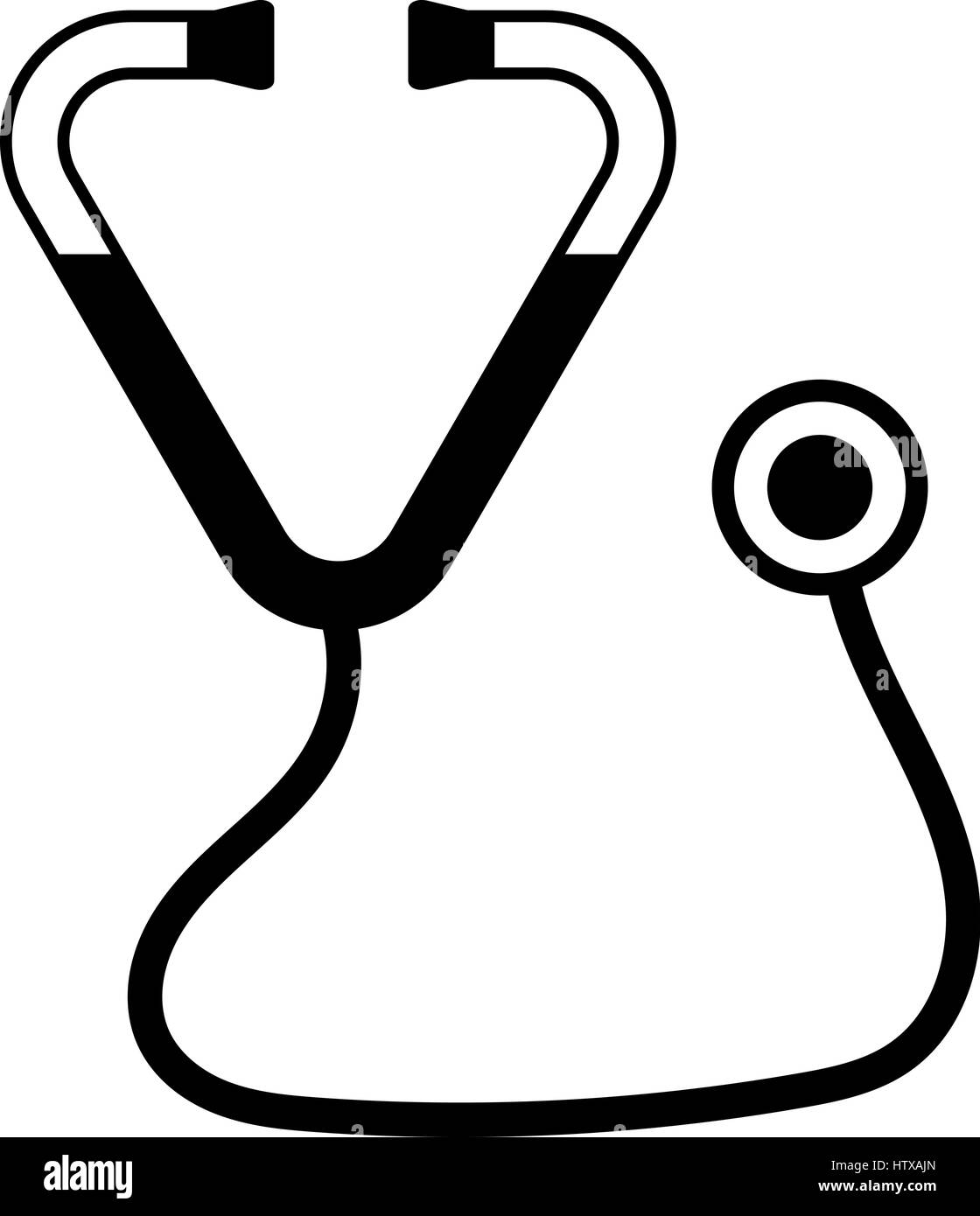 Stethoskop Symbol auf Hintergrund isoliert. Trendige einfachen Vektor Symbol für Website-Design oder um mobile App Logo-Abbildung Stock Vektor