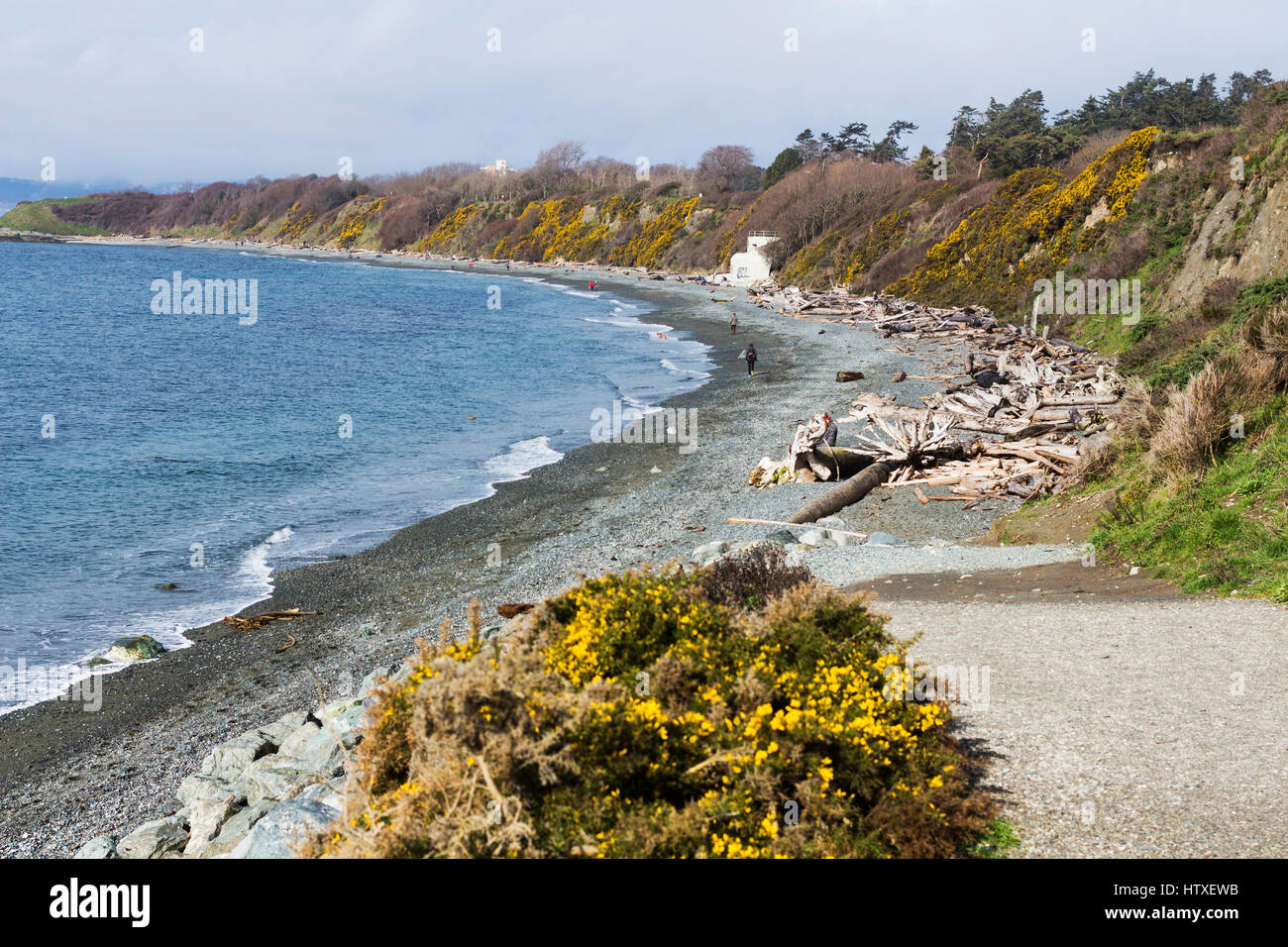 Dallas Road Küste.  Victoria, BC. Kanada Stockfoto