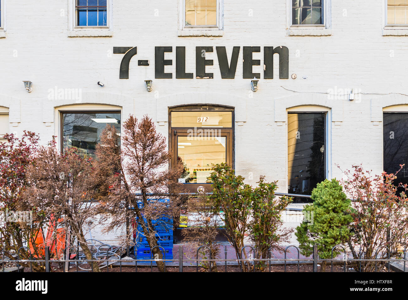 Washington DC, USA - 4. März 2017: 7-Eleven Vintage-laden Eingang Stockfoto