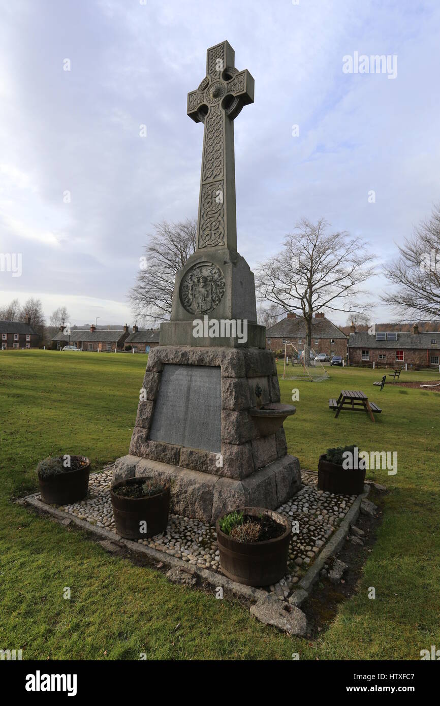 Spittalfield Kriegerdenkmal Schottland März 2017 Stockfoto