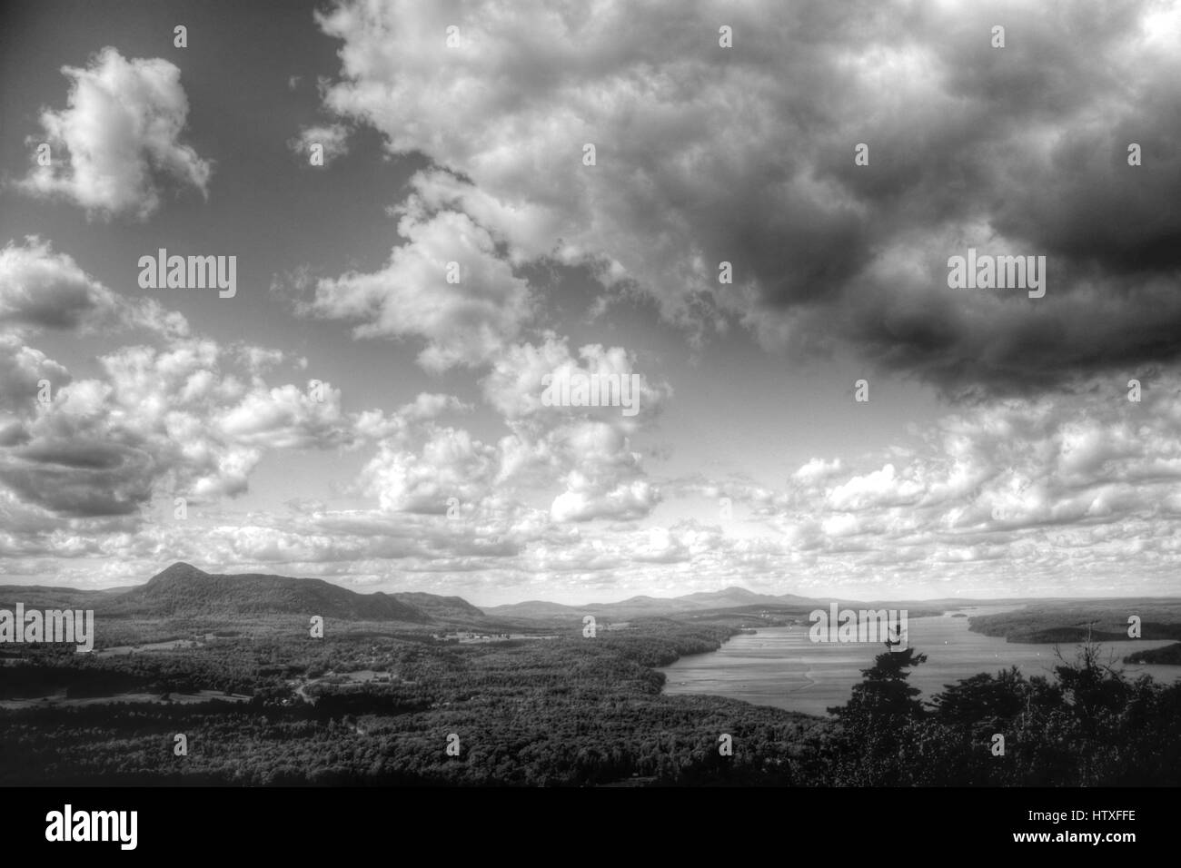 perfekte Sicht auf den Berg Stockfoto