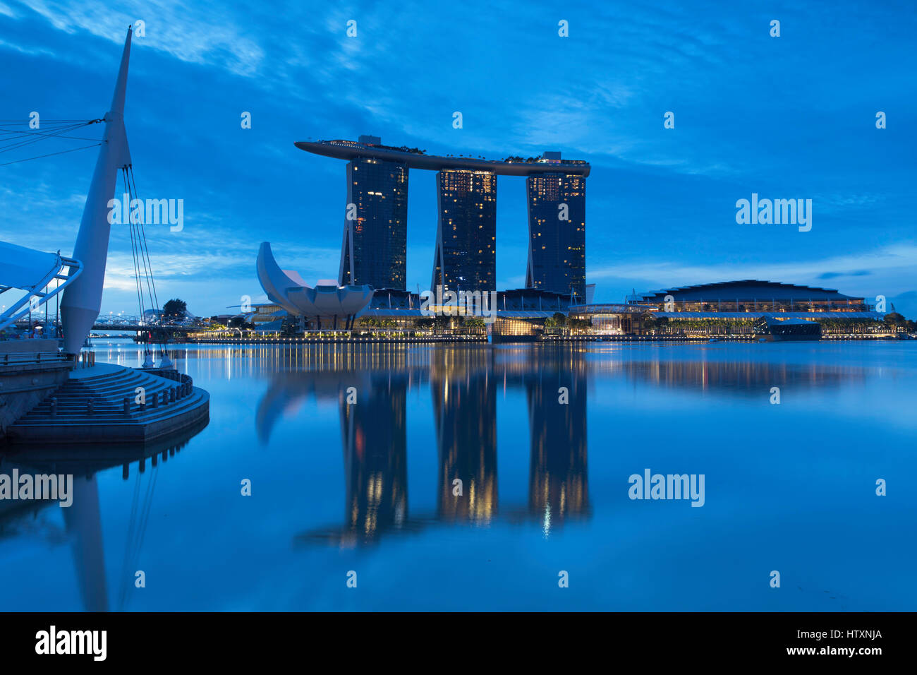 Marina Bay Sands Hotel, Marina Bay, Singapur Stockfoto
