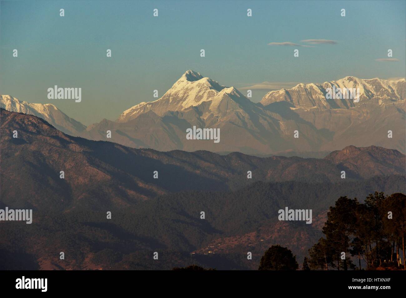 Himalaya von Kumaun Hügeln Uttarakhand Stockfoto