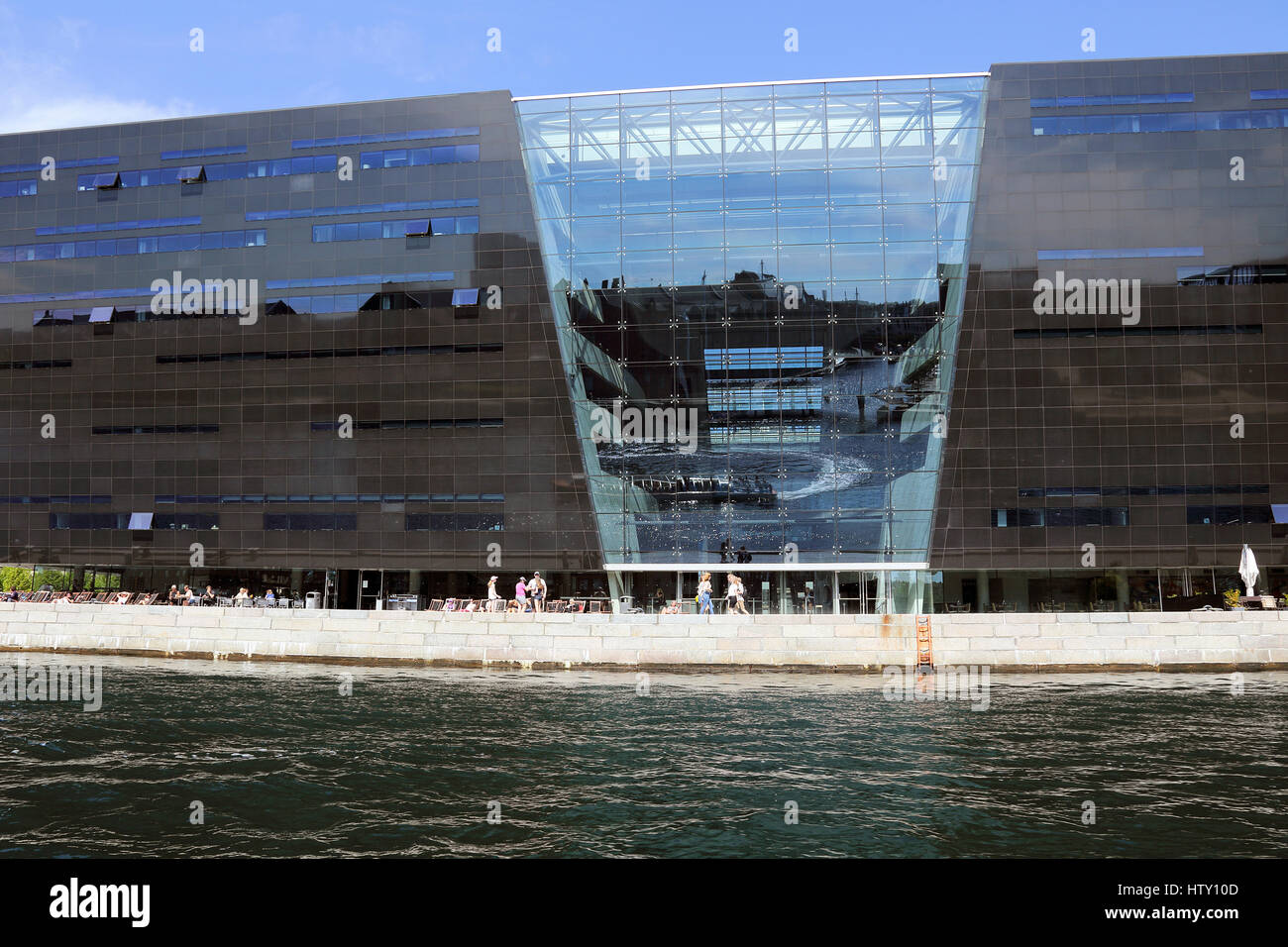 Black Diamond Bibliothek Kopenhagen, Dänemark Stockfoto