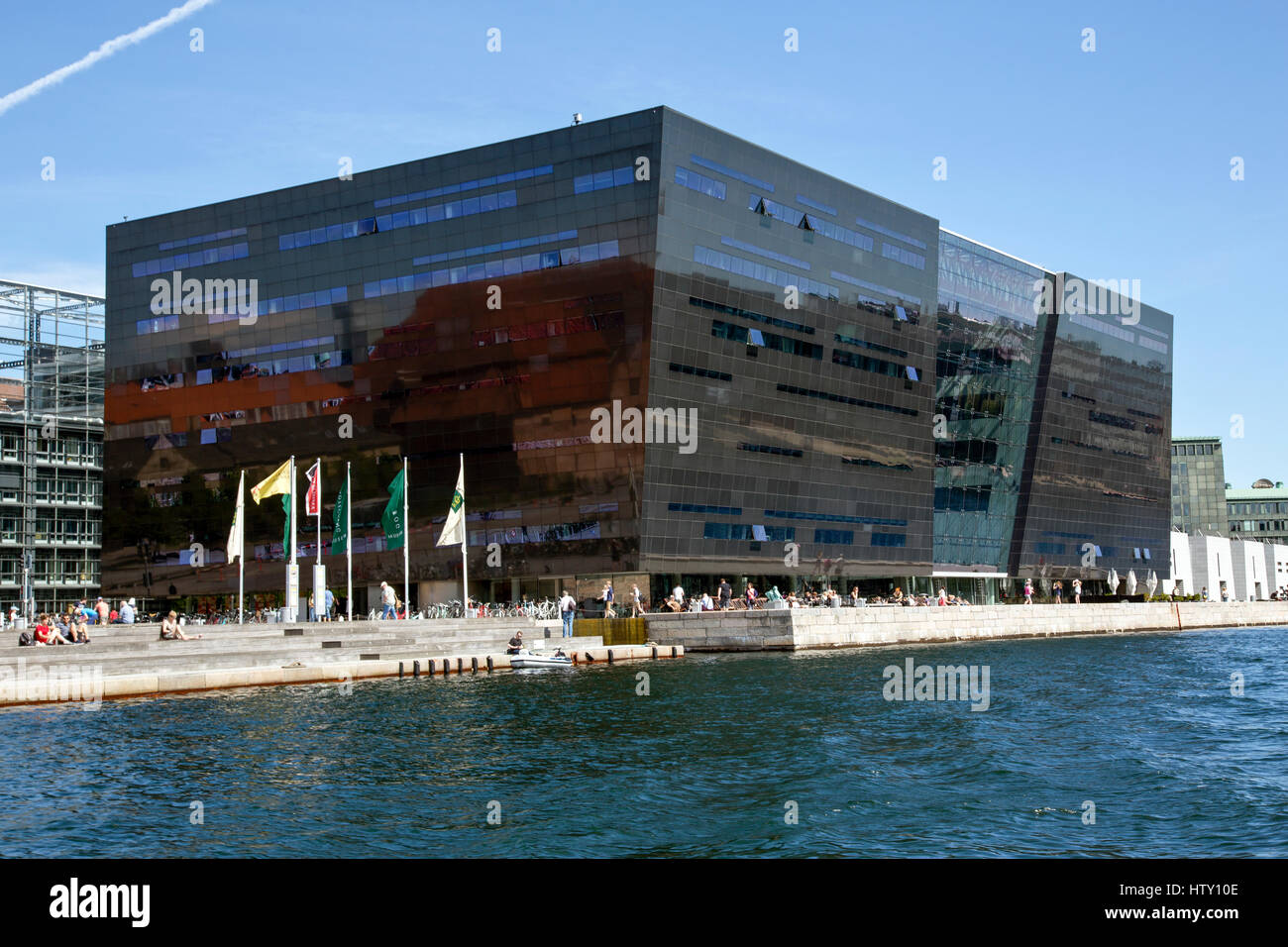 Black Diamond Bibliothek Kopenhagen, Dänemark Stockfoto