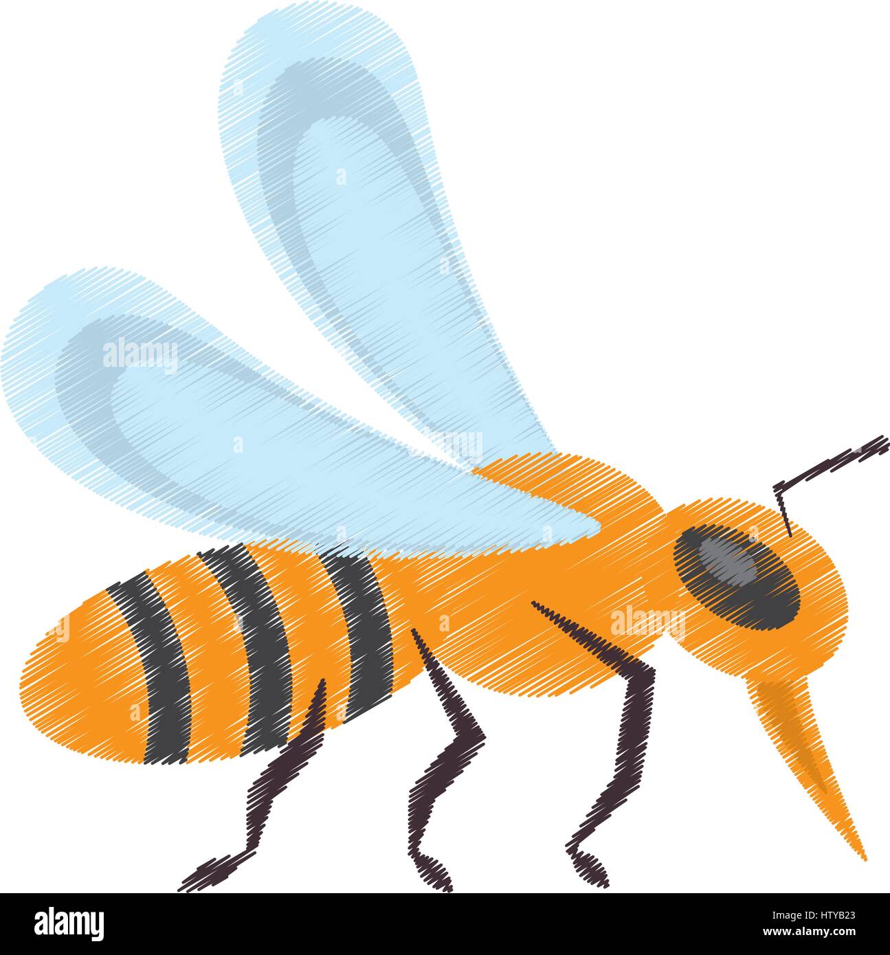 Biene Zeichnung Stockfotos und -bilder Kaufen - Alamy