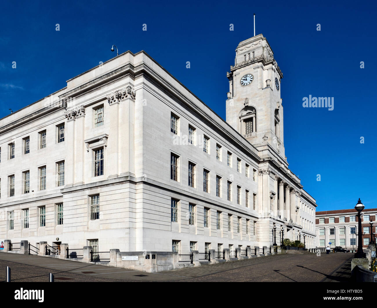 Das Portland Stein Rathaus an der Barnsley South Yorkshire in England Stockfoto