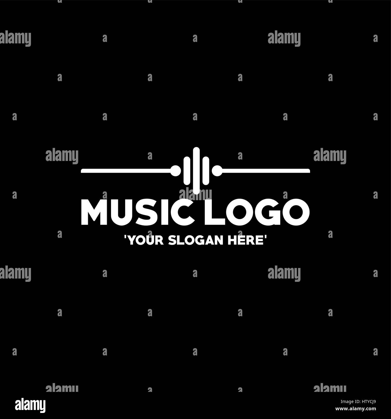Tolle Musik-Logo, Vektor, Abbildung, EPS-Datei Stock Vektor