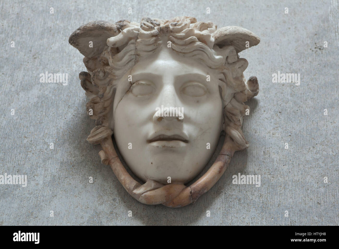 Medusa Rondanini. Aus Marmor Kopie der Roman Imperial Periode nach