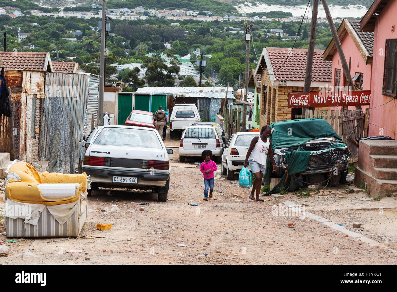 Südafrika Township von Imizamo Yethu, Cape Town, Südafrika Stockfoto