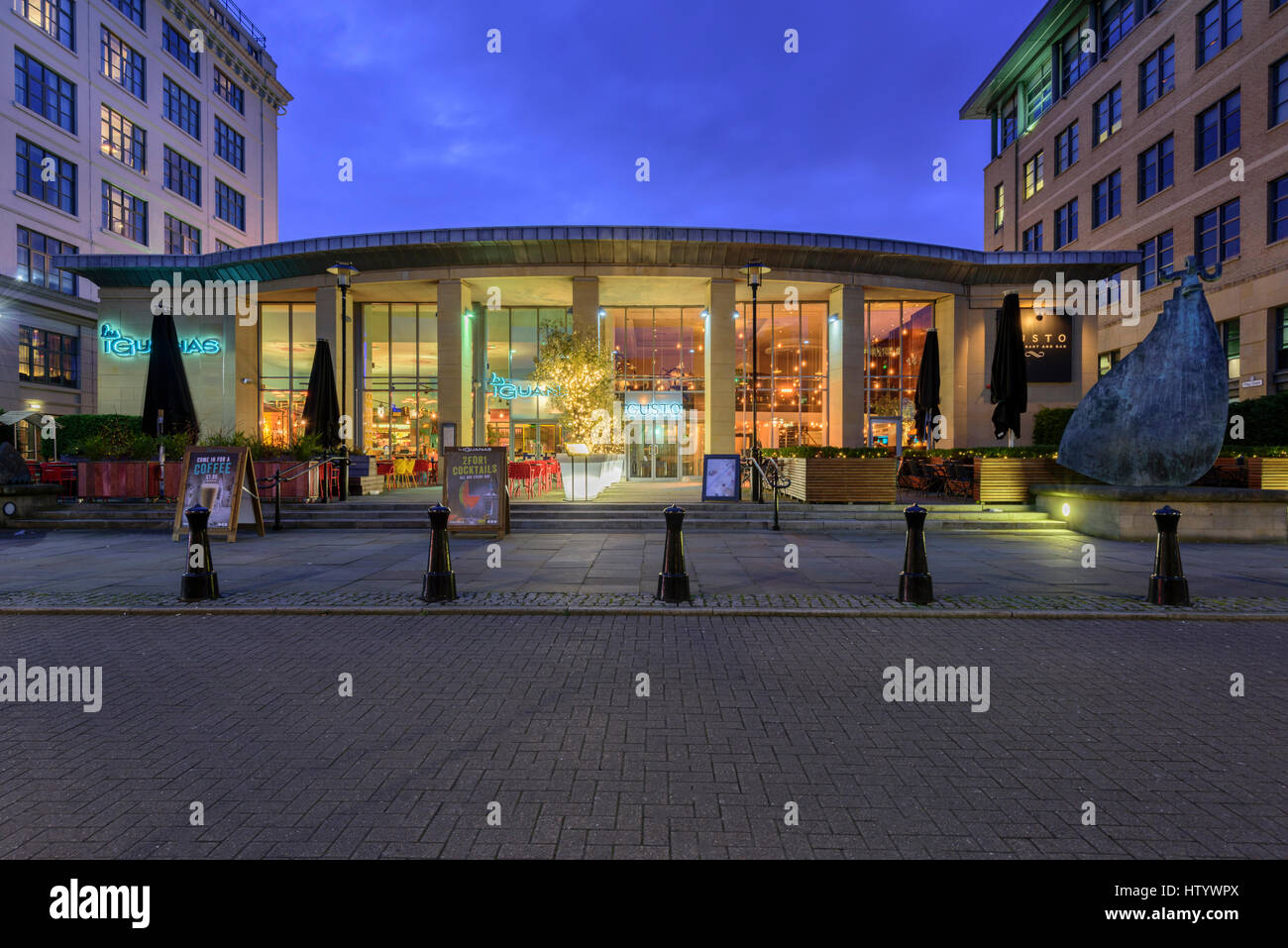 LAS IGUANAS Restaurant auf der Kai Newcastle Upon Tyne Stockfoto