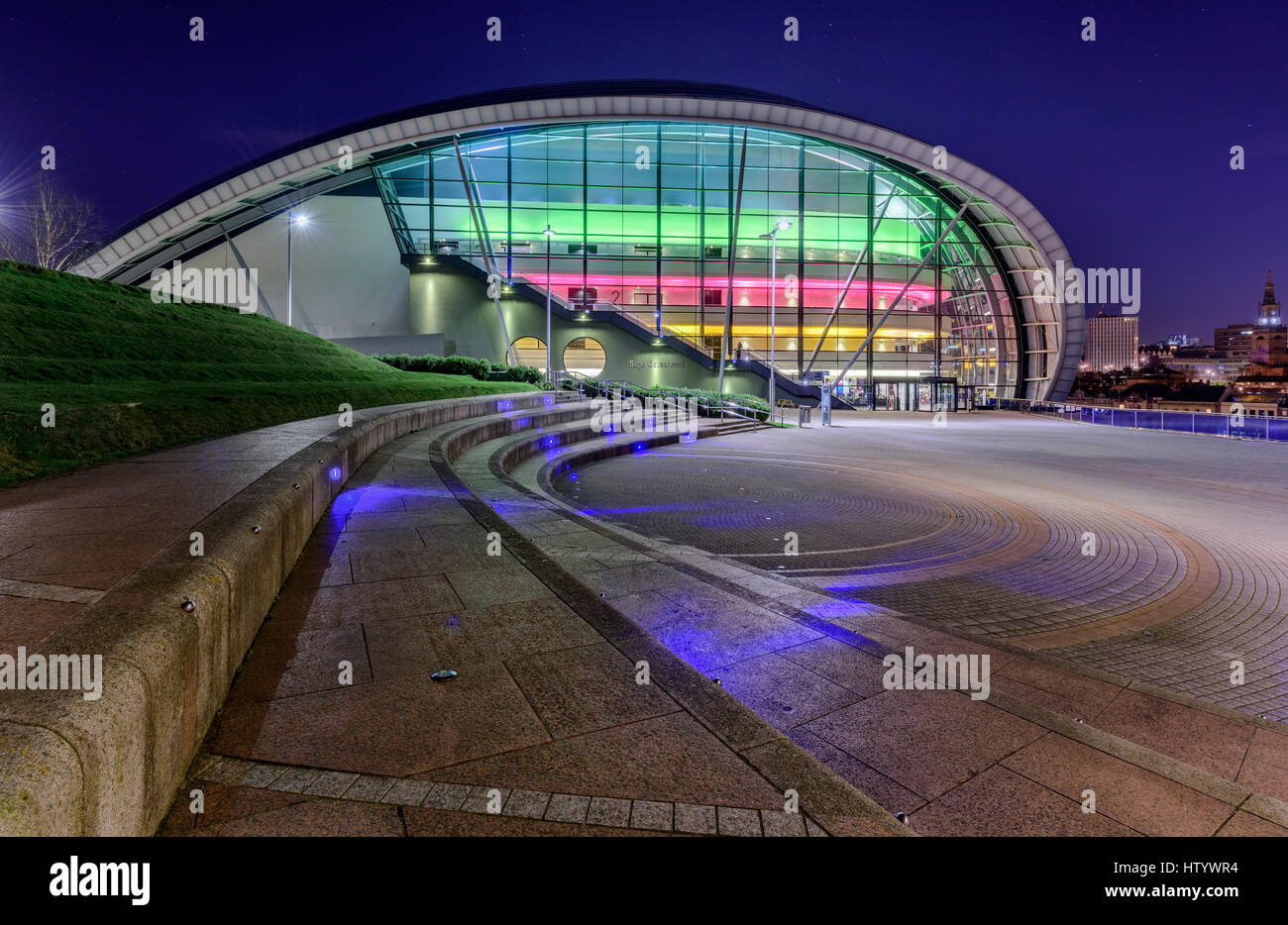 Moderne Architektur in Tyneside Nordostengland Konzertsaal Sage Gateshead Stockfoto
