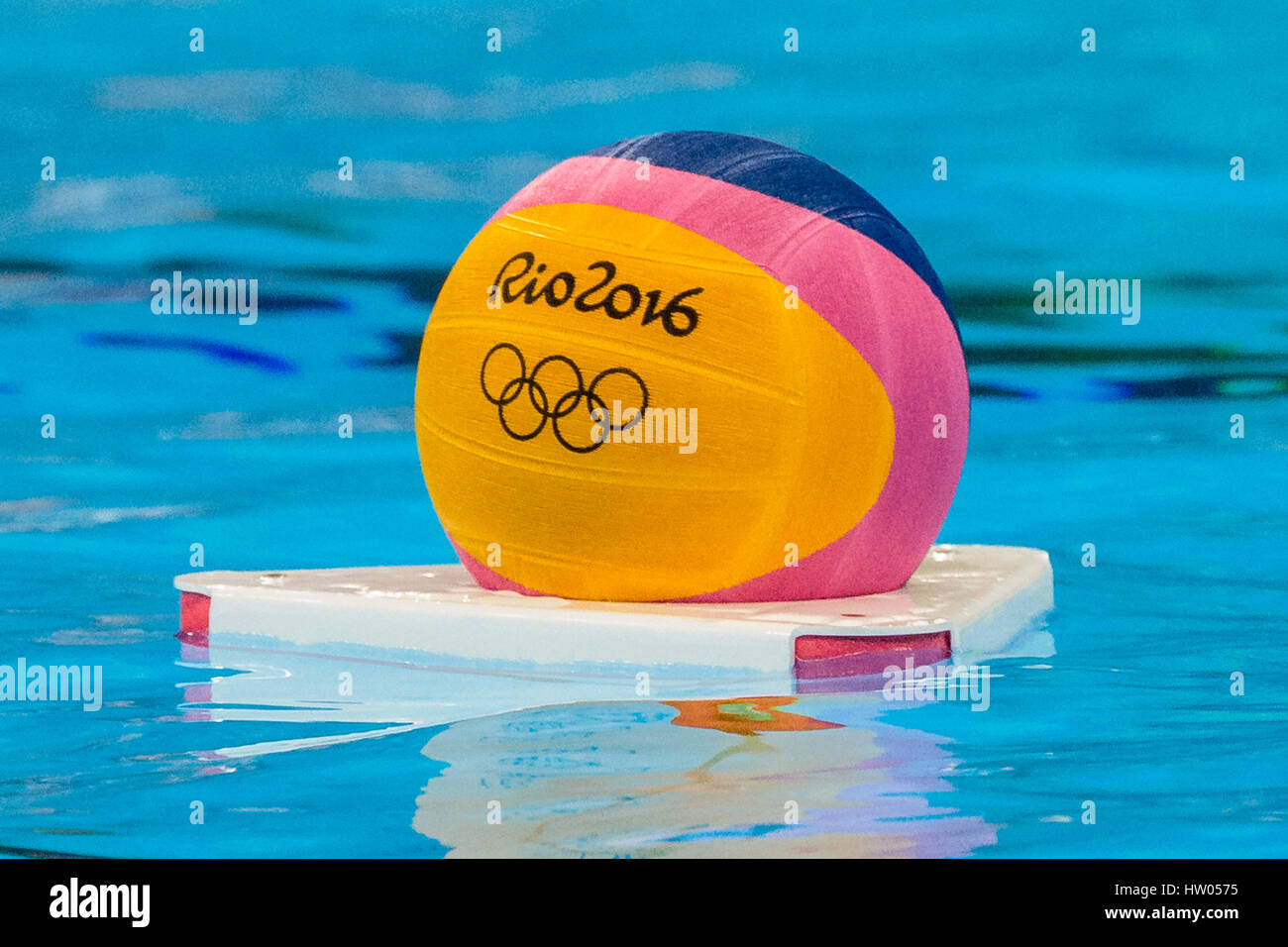 Rio De Janeiro, Brasilien. 19. August 2016 USA gegen Italien in der Frauen Wasserball gold Medaille bei den Olympischen Sommerspielen 2016 übereinstimmen. © Paul J. Sutton/PCN Stockfoto
