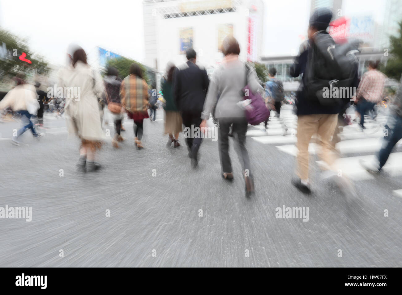 Passanten, die Innenstadt von Tokio, Japan Stockfoto