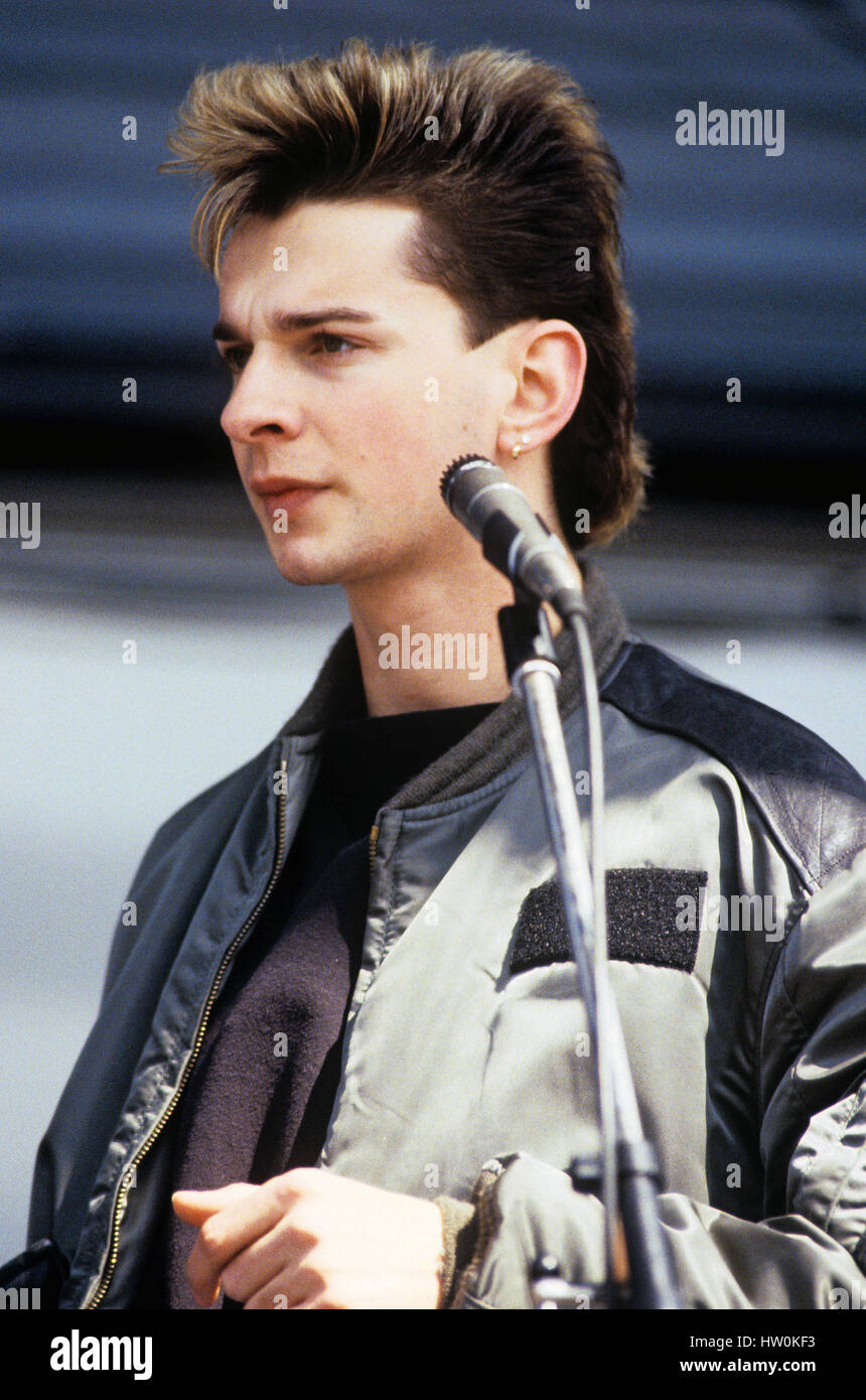 Dave Gahan Depeche Mode Am 16 04 1984 In Schleiden Weltweite Nutzung Stockfotografie Alamy