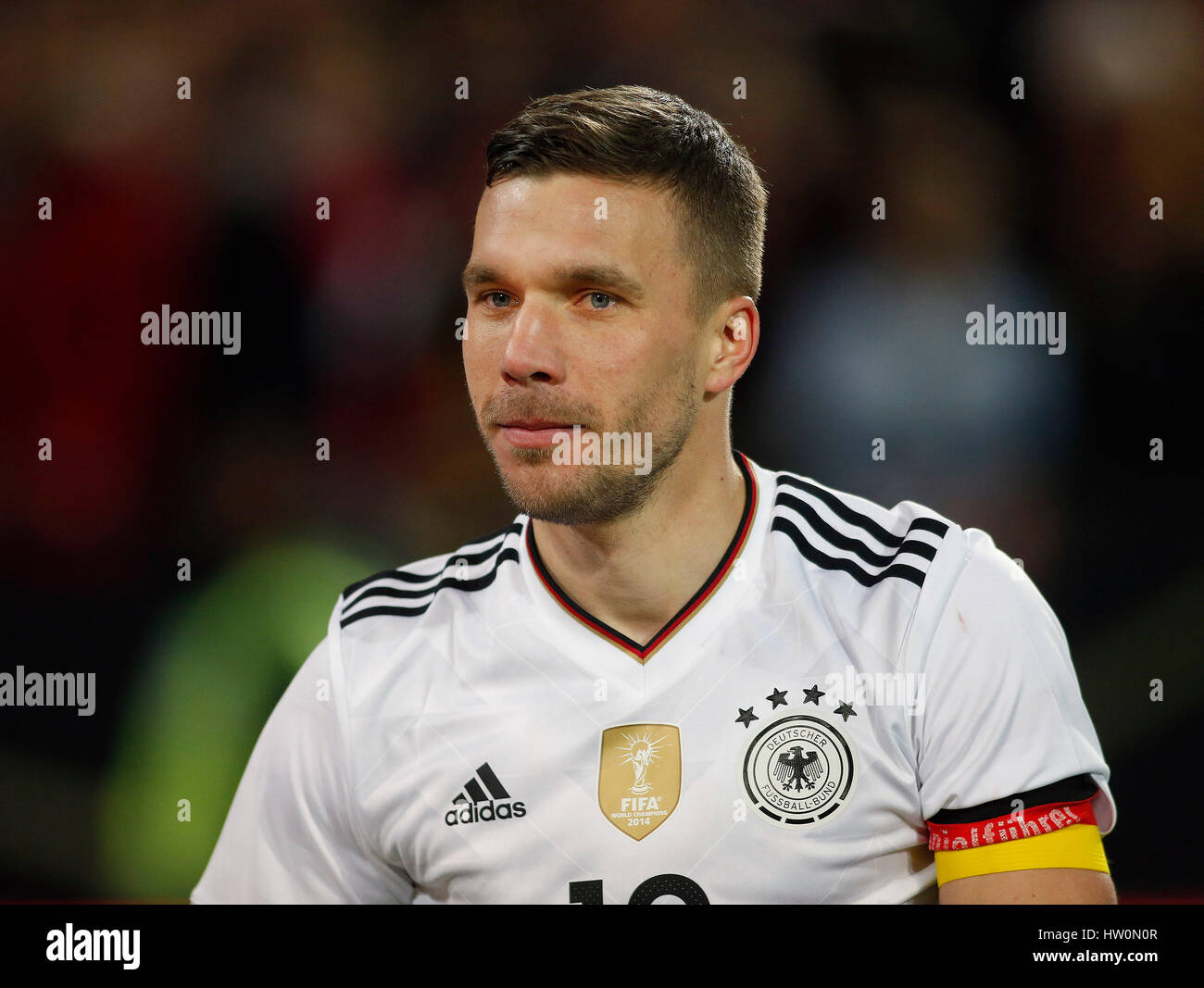 Dortmund, Deutschland. 22. März 2017. Fußball internationale Freundschaftsspiel Deutschland gegen ENGLAND am 22. März 2017 in Dortmund, Deutschland - Lukas PODOLSKI (GER) Credit: Norbert Schmidt/Alamy Live News Stockfoto