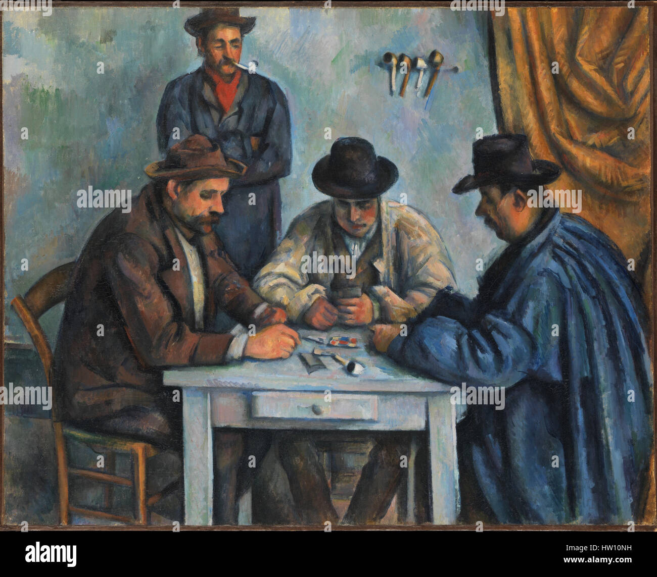 Die Kartenspieler von Paul Cezanne Stockfoto