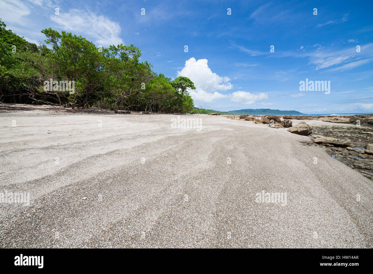 Tropischer Strand von Santa Teresa Costa rica Stockfoto