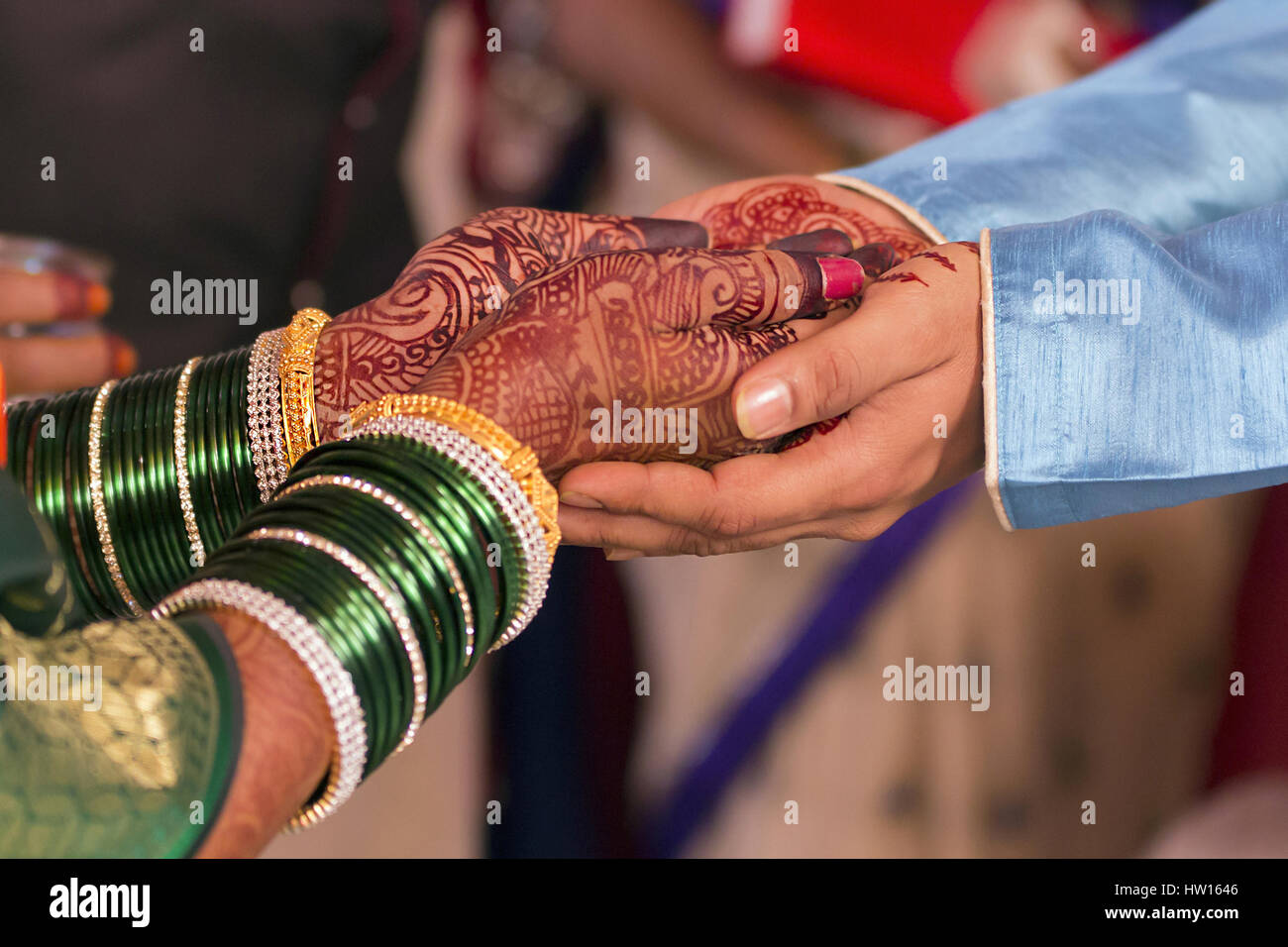 Hinduistische Hochzeitszeremonie Stockfoto