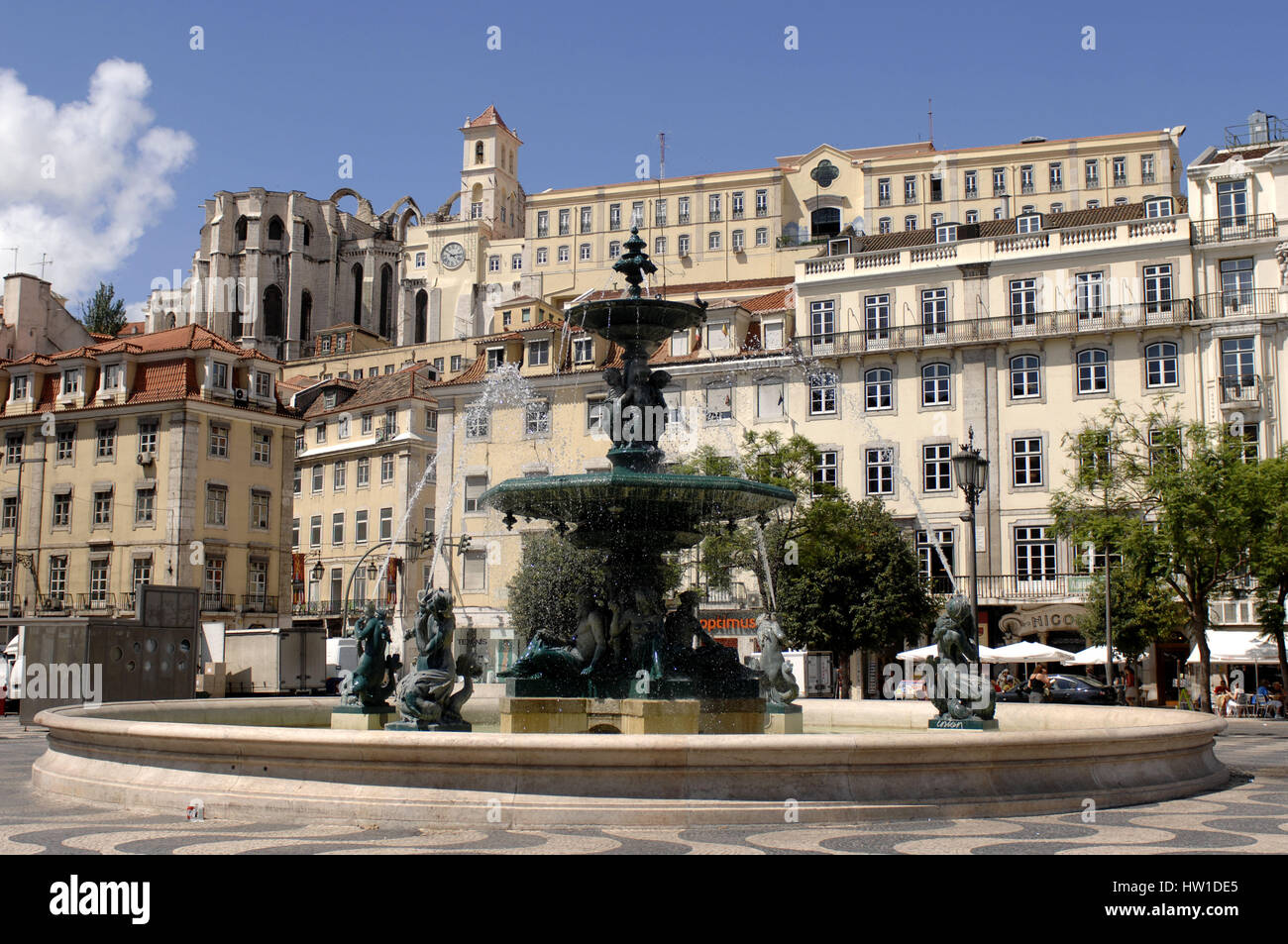 Lissabon, Rossio, Lissabon, Rossio Stockfoto