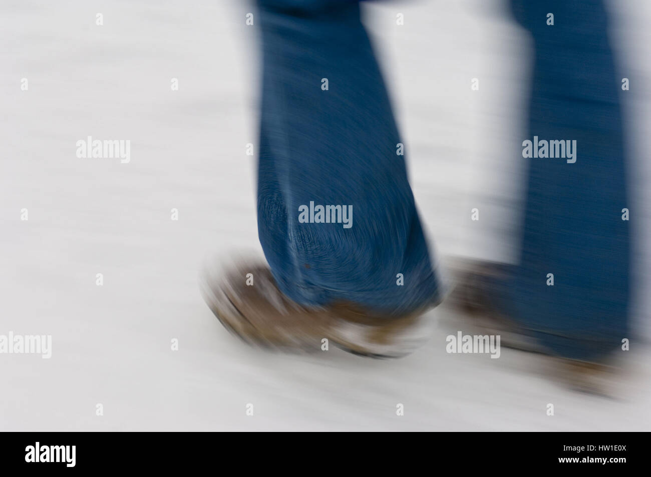 Wandern im Winter, Wandern Im Winter Stockfoto
