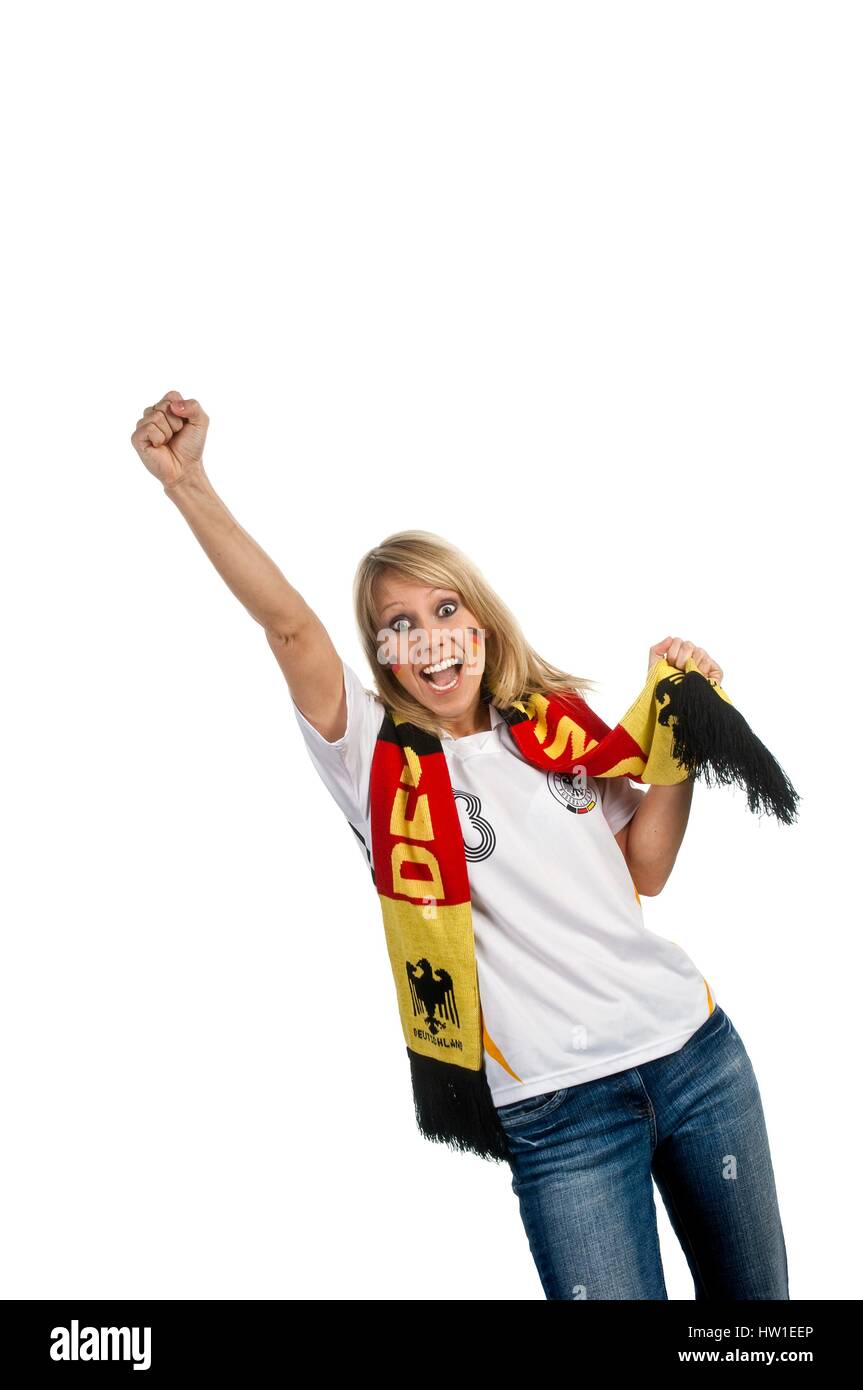 Fußball-Fan, Fußballfan Stockfoto