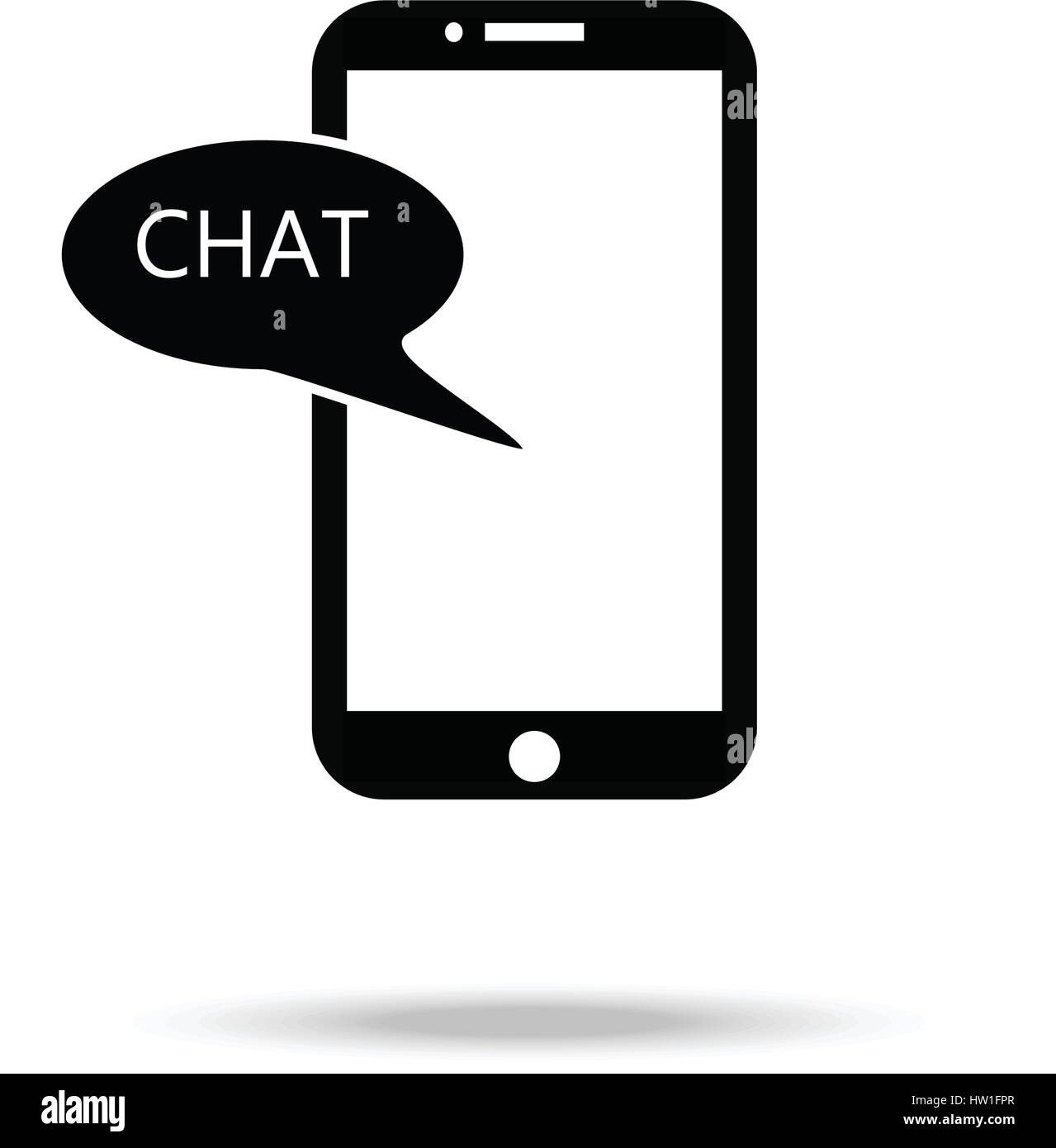 Soziale / chat / Sms flat Abbildung Stock Vektor